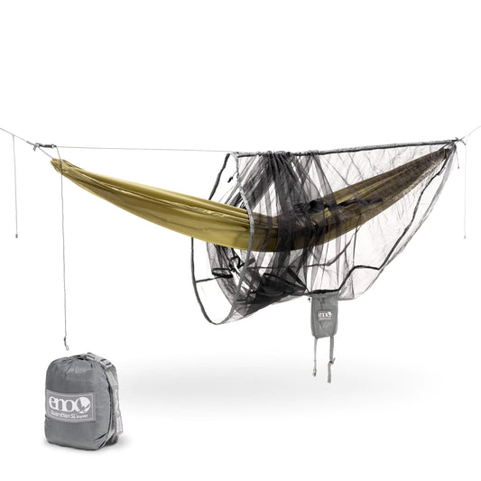 ENO Guardian SL Bug Net - Lightweight Hammock Netting - for Camping Hiking Backpacking Travel a Festival or The Beach - Grey